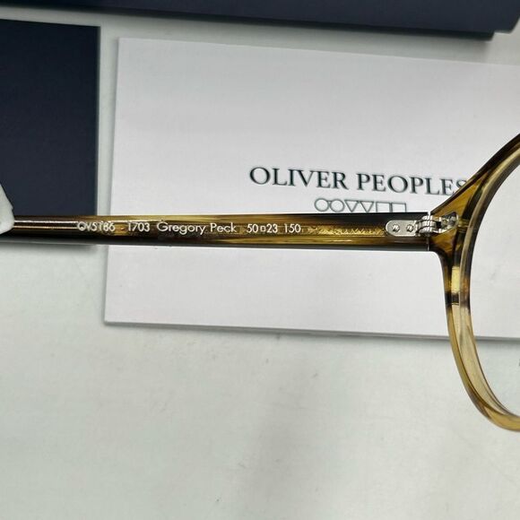 Unisex Gucci, Oliver Peoples Gregory Peck collaboration eyeglasses made in Italy - Picture 10 of 14
